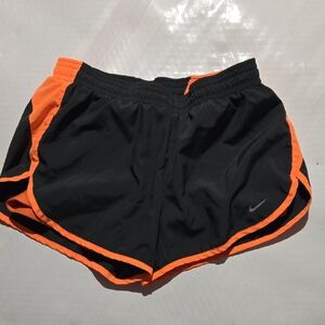 Nike Black Shorts with Orange Trim